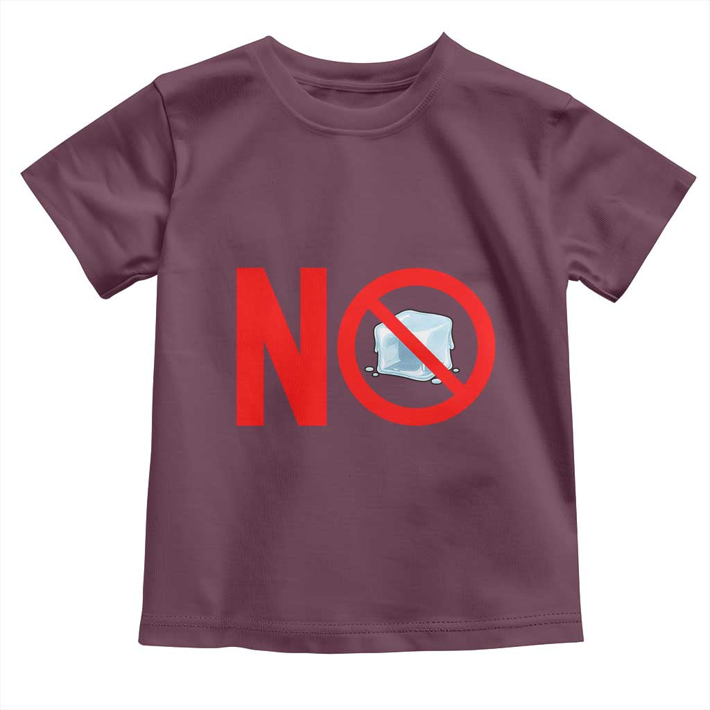 Anti ICE Toddler T Shirt No ICE Protest Symbol Anti Immigration Enforcement TS14 Maroon Print Your Wear