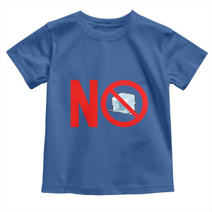 Anti ICE Toddler T Shirt No ICE Protest Symbol Anti Immigration Enforcement TS14 Royal Blue Print Your Wear