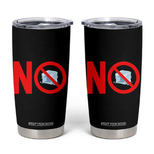Anti ICE Tumbler Cup No ICE Protest Symbol Anti Immigration Enforcement TS14 Black Print Your Wear