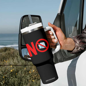 Anti ICE Tumbler With Handle No ICE Protest Symbol Anti Immigration Enforcement TS14 Print Your Wear