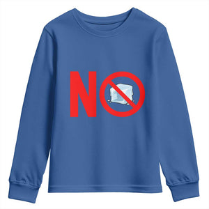 Anti ICE Youth Sweatshirt No ICE Protest Symbol Anti Immigration Enforcement TS14 Royal Blue Print Your Wear