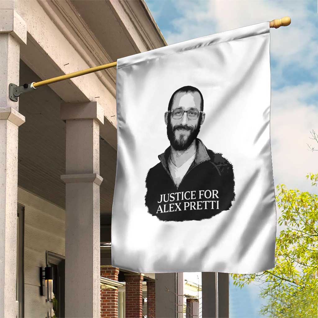 Justices for Alex Pretti Garden Flag Anti ICE Immigration Protest Human Rights TS14 Print Your Wear
