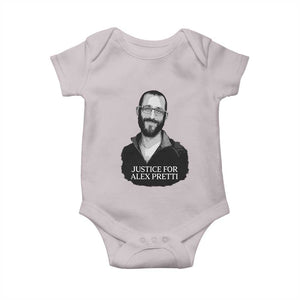 Justices for Alex Pretti Baby Onesie Anti ICE Immigration Protest Human Rights TS14 Ice Gray Print Your Wear