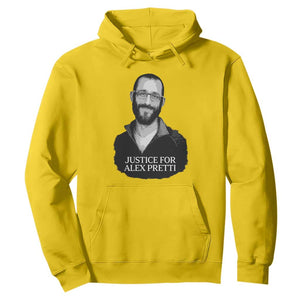 Justices for Alex Pretti Hoodie Anti ICE Immigration Protest Human Rights TS14 Daisy Print Your Wear