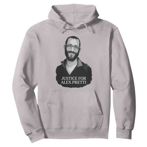 Justices for Alex Pretti Hoodie Anti ICE Immigration Protest Human Rights TS14 Ice Gray Print Your Wear
