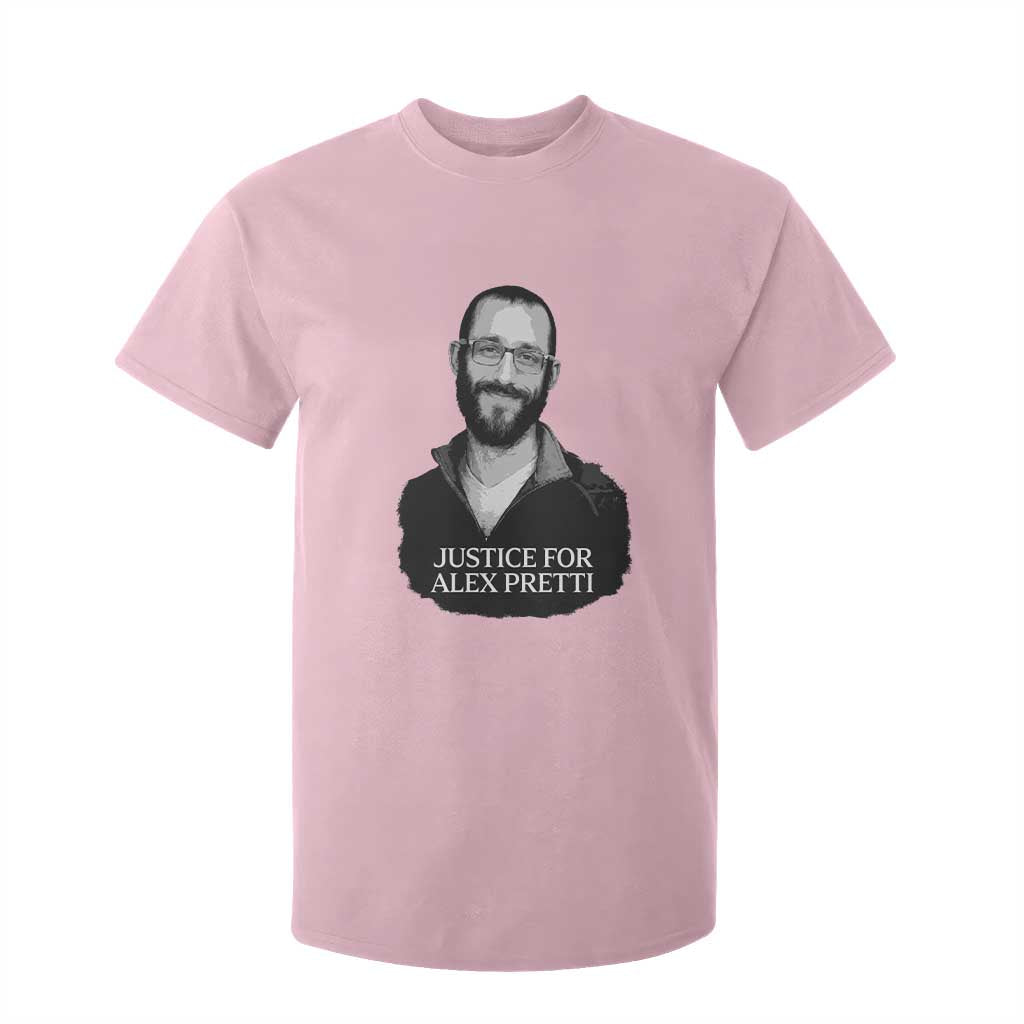 Justices for Alex Pretti T Shirt For Kid Anti ICE Immigration Protest Human Rights TS14 Light Pink Print Your Wear