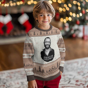 Justices for Alex Pretti Ugly Christmas Sweater Anti ICE Immigration Protest Human Rights TS14 Mocha Mousse Print Your Wear