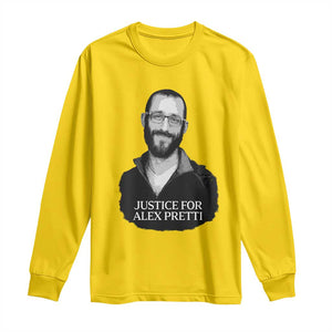 Justices for Alex Pretti Long Sleeve Shirt Anti ICE Immigration Protest Human Rights TS14 Daisy Print Your Wear
