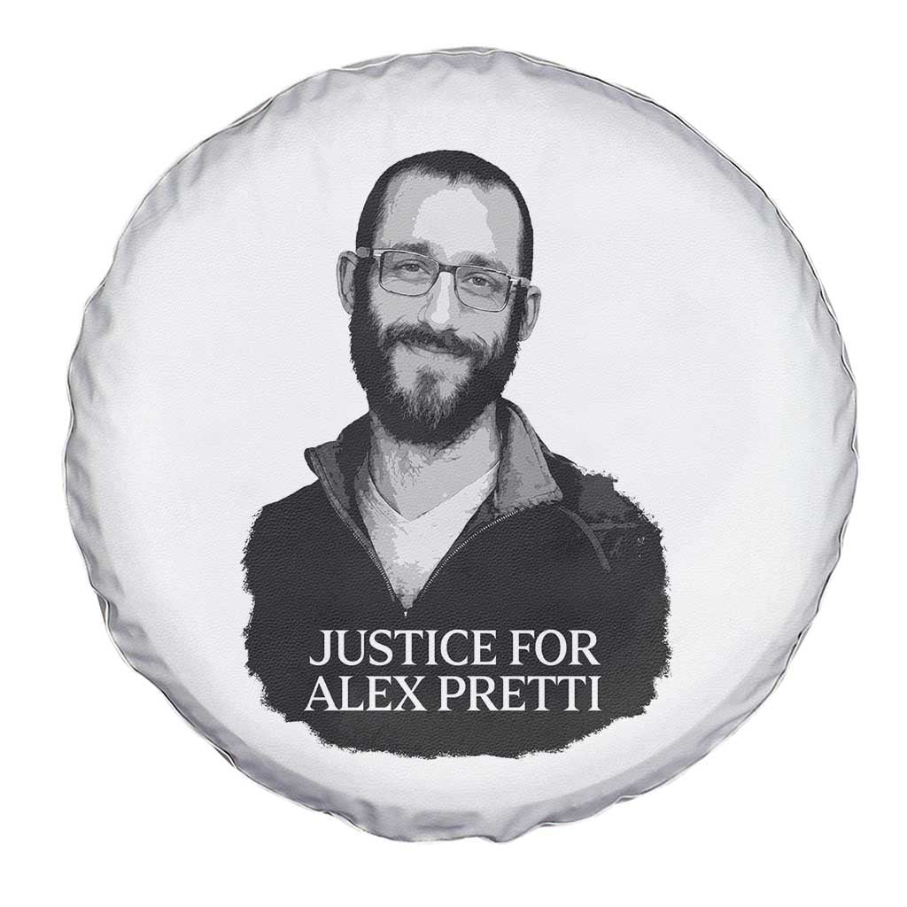 Justices for Alex Pretti Spare Tire Cover Anti ICE Immigration Protest Human Rights TS14 Print Your Wear