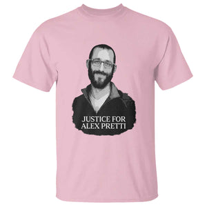 Justices for Alex Pretti T Shirt Anti ICE Immigration Protest Human Rights TS14 Light Pink Print Your Wear