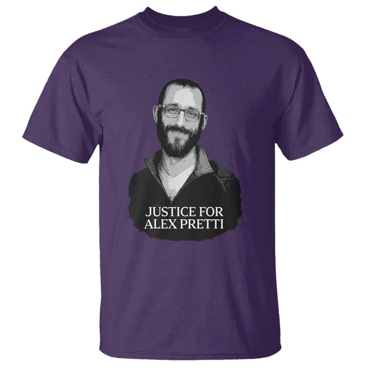 Justices for Alex Pretti T Shirt Anti ICE Immigration Protest Human Rights TS14 Purple Print Your Wear