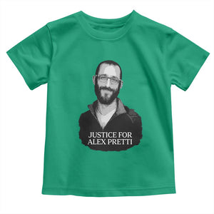Justices for Alex Pretti Toddler T Shirt Anti ICE Immigration Protest Human Rights TS14 Irish Green Print Your Wear