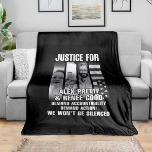 Justice for Alex and Renee Throw Blanket Anti ICE Immigration Protest Human Rights TS14 Print Your Wear
