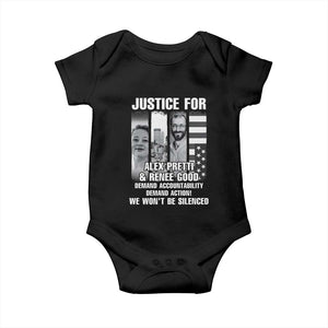 Justice for Alex and Renee Baby Onesie Anti ICE Immigration Protest Human Rights TS14 Black Print Your Wear