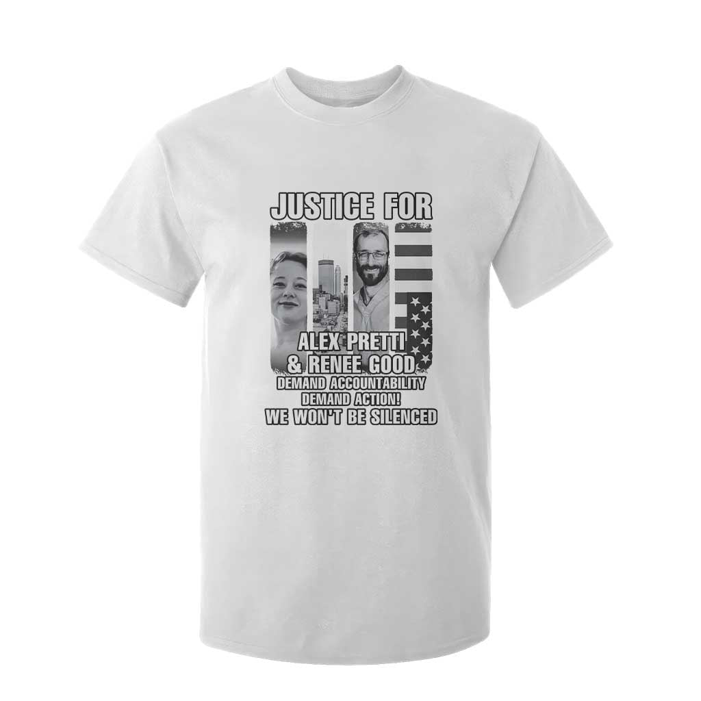 Justice for Alex and Renee T Shirt For Kid Anti ICE Immigration Protest Human Rights TS14 White Print Your Wear