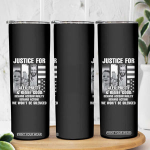 Justice for Alex and Renee Skinny Tumbler Anti ICE Immigration Protest Human Rights TS14 Print Your Wear