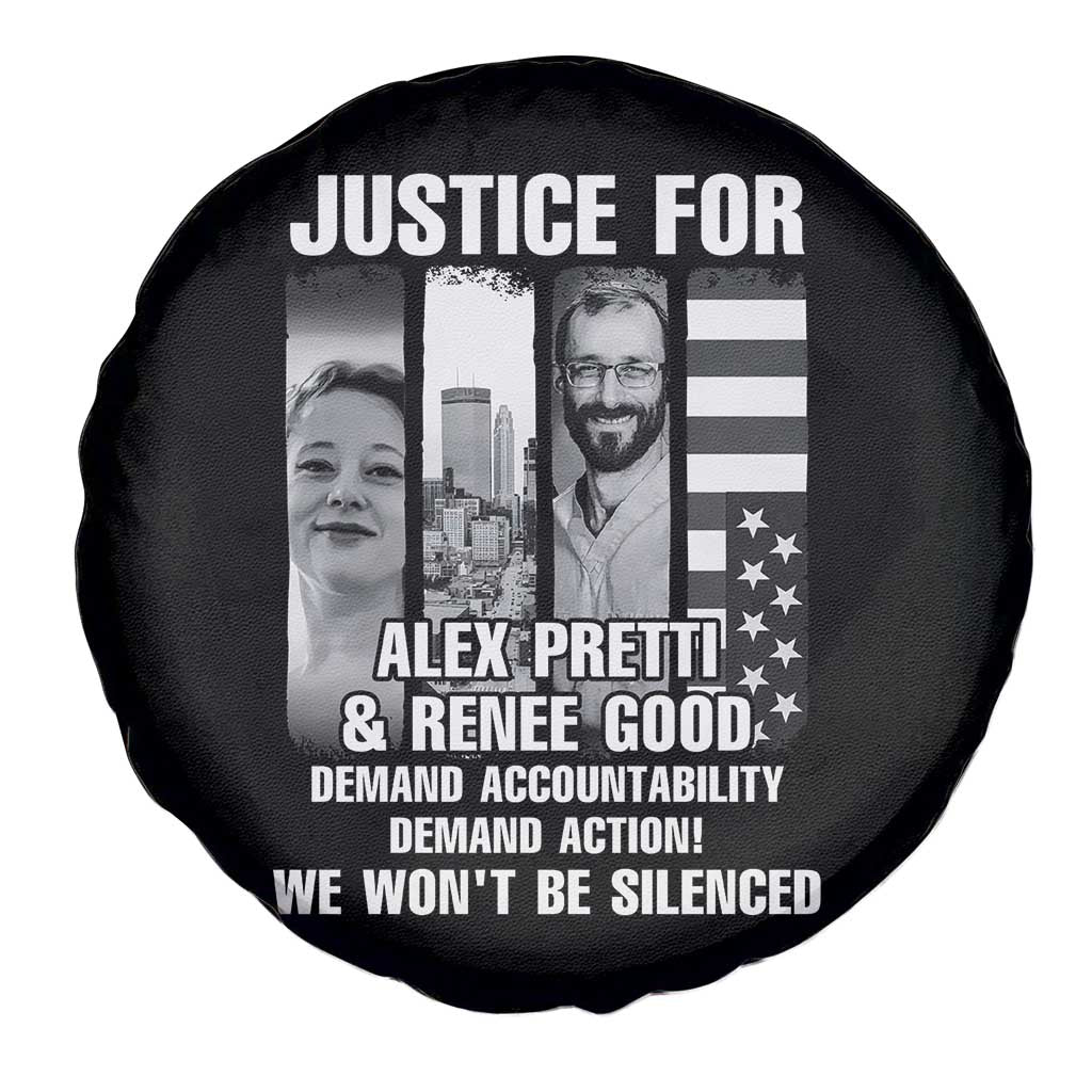 Justice for Alex and Renee Spare Tire Cover Anti ICE Immigration Protest Human Rights TS14 Print Your Wear