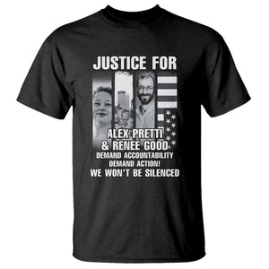 Justice for Alex and Renee T Shirt Anti ICE Immigration Protest Human Rights TS14 Black Print Your Wear