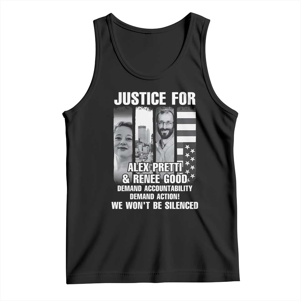 Justice for Alex and Renee Tank Top Anti ICE Immigration Protest Human Rights TS14 Black Print Your Wear