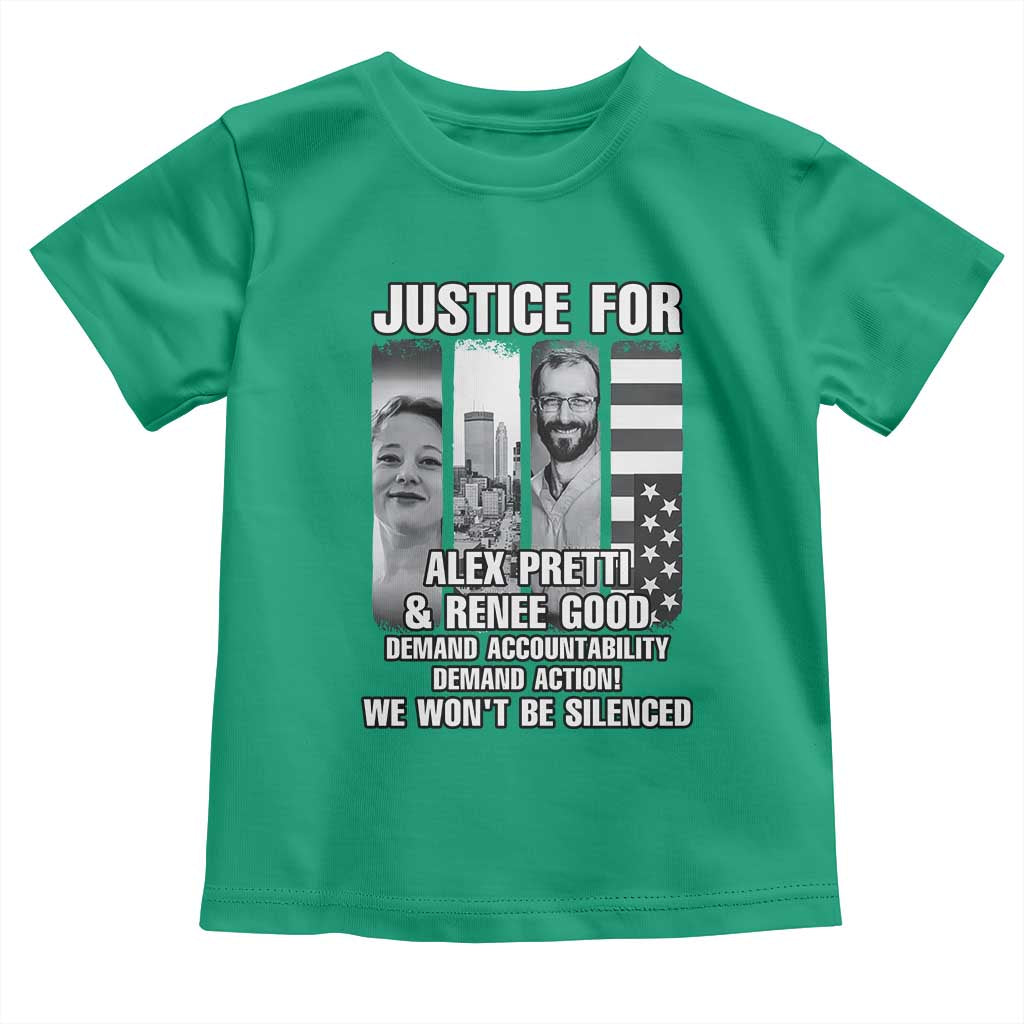 Justice for Alex and Renee Toddler T Shirt Anti ICE Immigration Protest Human Rights TS14 Irish Green Print Your Wear