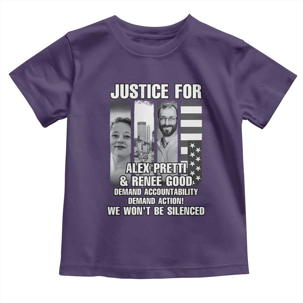 Justice for Alex and Renee Toddler T Shirt Anti ICE Immigration Protest Human Rights TS14 Purple Print Your Wear