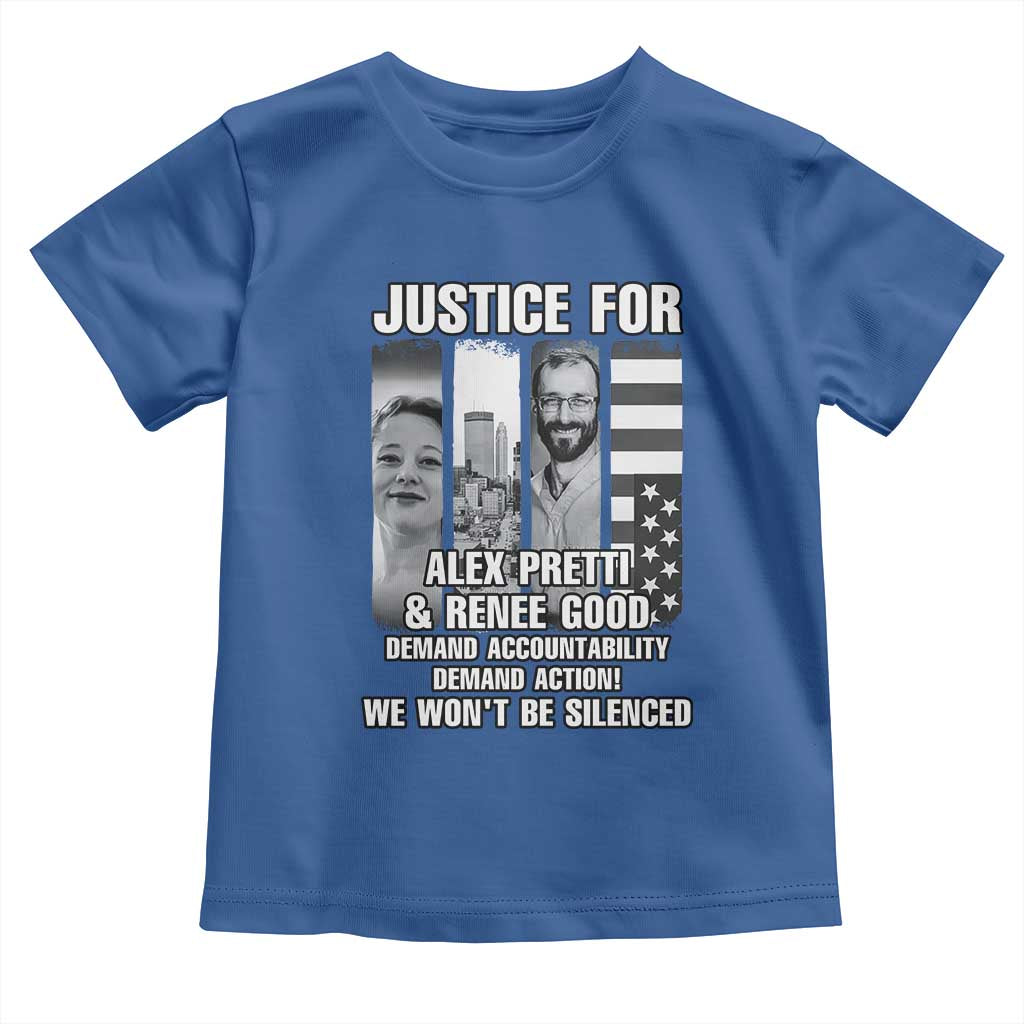 Justice for Alex and Renee Toddler T Shirt Anti ICE Immigration Protest Human Rights TS14 Royal Blue Print Your Wear