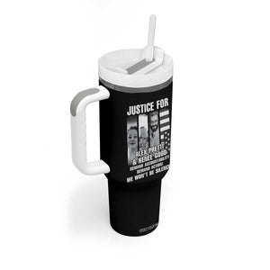 Justice for Alex and Renee Tumbler With Handle Anti ICE Immigration Protest Human Rights TS14 Print Your Wear