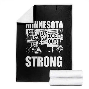 Minnesota Strong Throw Blanket Resist Anti ICE Immigration Protest TS14 Black Print Your Wear