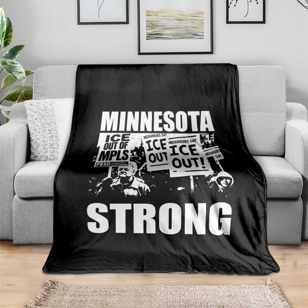 Minnesota Strong Throw Blanket Resist Anti ICE Immigration Protest TS14 Print Your Wear