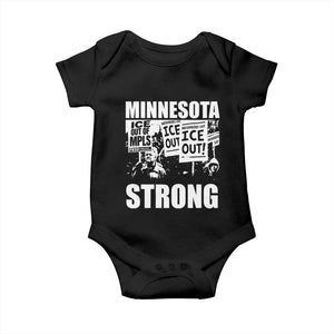 Minnesota Strong Baby Onesie Resist Anti ICE Immigration Protest TS14 Black Print Your Wear