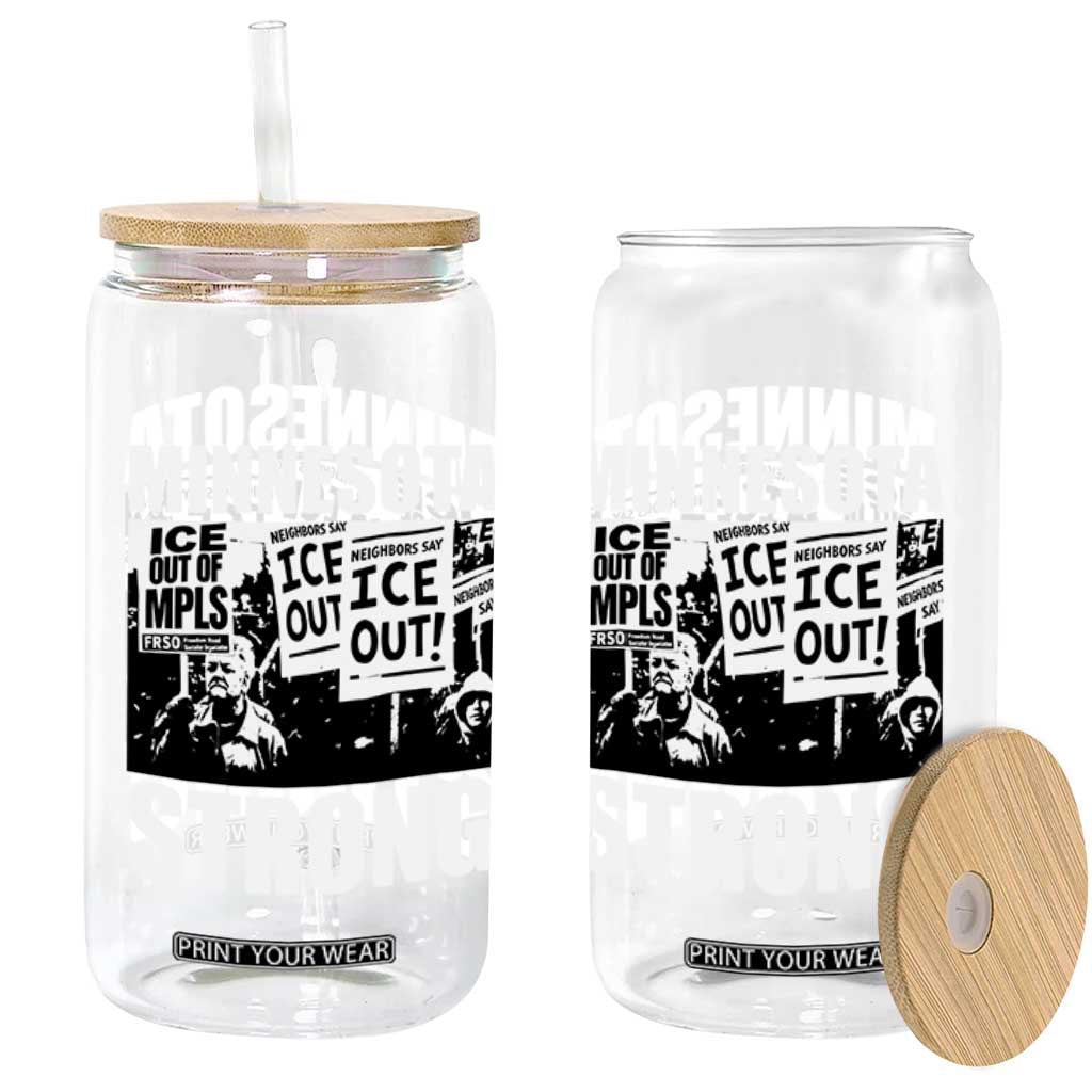 Minnesota Strong Glass Can Resist Anti ICE Immigration Protest TS14 Print Your Wear