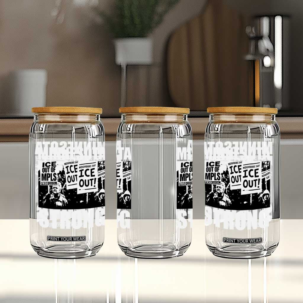 Minnesota Strong Glass Can Resist Anti ICE Immigration Protest TS14 Print Your Wear