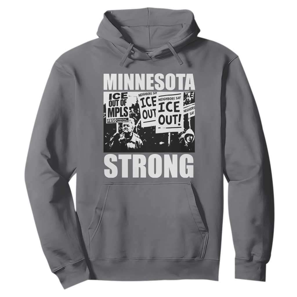 Minnesota Strong Hoodie Resist Anti ICE Immigration Protest TS14 Charcoal Print Your Wear