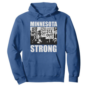 Minnesota Strong Hoodie Resist Anti ICE Immigration Protest TS14 Royal Blue Print Your Wear