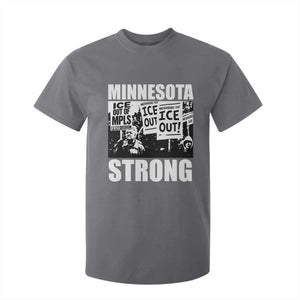 Minnesota Strong T Shirt For Kid Resist Anti ICE Immigration Protest TS14 Charcoal Print Your Wear