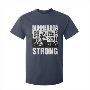 Minnesota Strong T Shirt For Kid Resist Anti ICE Immigration Protest TS14 Navy Print Your Wear