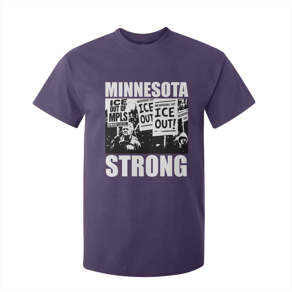 Minnesota Strong T Shirt For Kid Resist Anti ICE Immigration Protest TS14 Purple Print Your Wear