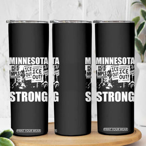 Minnesota Strong Skinny Tumbler Resist Anti ICE Immigration Protest TS14 Print Your Wear