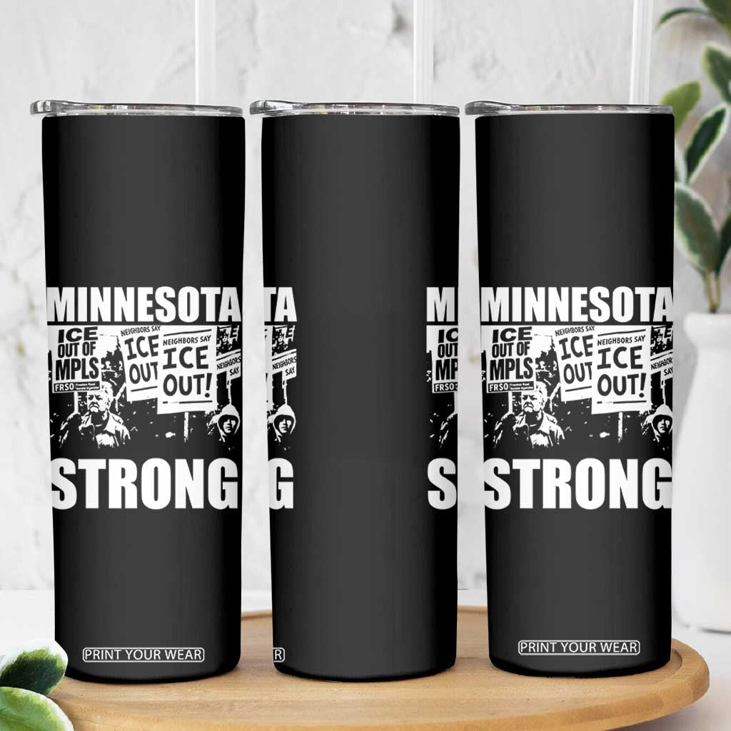 Minnesota Strong Skinny Tumbler Resist Anti ICE Immigration Protest TS14 Print Your Wear