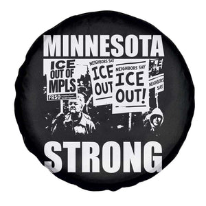 Minnesota Strong Spare Tire Cover Resist Anti ICE Immigration Protest TS14 Print Your Wear