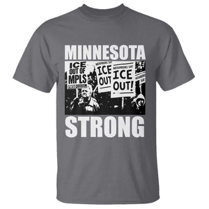 Minnesota Strong T Shirt Resist Anti ICE Immigration Protest TS14 Charcoal Print Your Wear