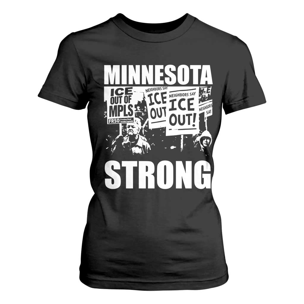 Minnesota Strong T Shirt For Women Resist Anti ICE Immigration Protest TS14 Black Print Your Wear