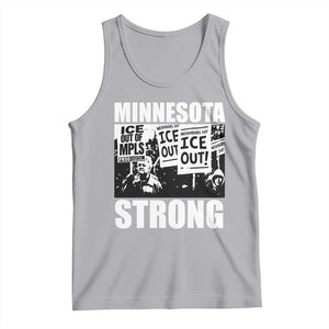 Minnesota Strong Tank Top Resist Anti ICE Immigration Protest TS14 Athletic Heather Print Your Wear