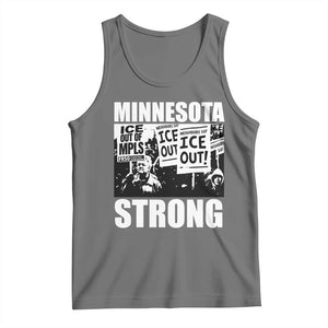 Minnesota Strong Tank Top Resist Anti ICE Immigration Protest TS14 Black Heather Print Your Wear