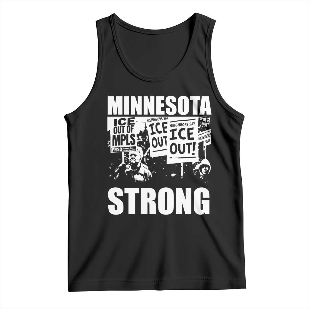 Minnesota Strong Tank Top Resist Anti ICE Immigration Protest TS14 Black Print Your Wear