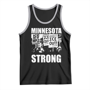 Minnesota Strong Tank Top Resist Anti ICE Immigration Protest TS14 Black Athletic Heather Print Your Wear