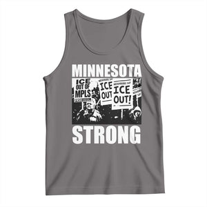 Minnesota Strong Tank Top Resist Anti ICE Immigration Protest TS14 Deep Heather Print Your Wear