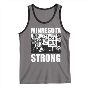 Minnesota Strong Tank Top Resist Anti ICE Immigration Protest TS14 Deep Heather Black Print Your Wear