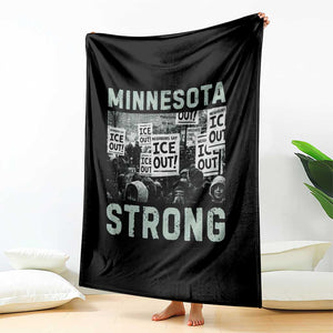 Minnesota Strong Throw Blanket Minneapolis ICE Out Anti ICE Protest Right Now TS14 Print Your Wear