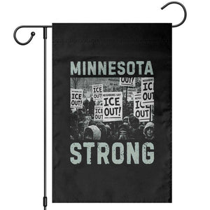 Minnesota Strong Garden Flag Minneapolis ICE Out Anti ICE Protest Right Now TS14 Black Print Your Wear